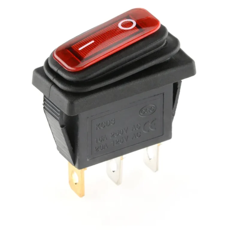 12V 220V LED Light 20A On/Off Rectangular Long Rocker Switch Waterproof IP67