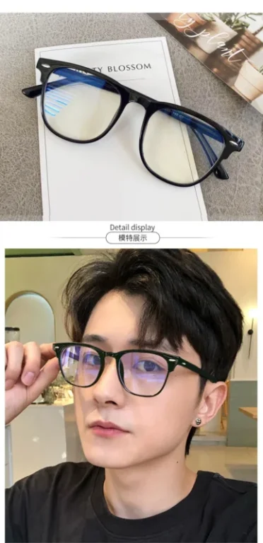 Transparent Computer Glasses Frame Women Men Anti Blue Light