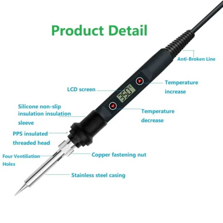 LCD Digital Adjustable Temperature 80W Soldering Iron