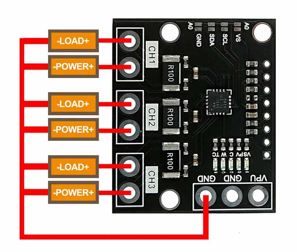 INA3221 Triple-Channel Module